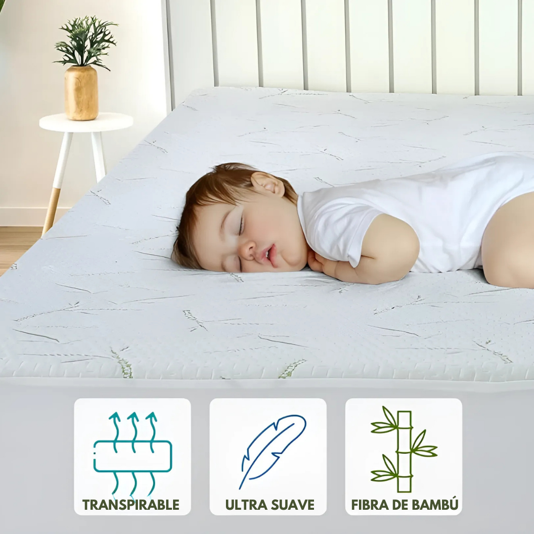 BambuGuard™ – Protector de Colchón Impermeable, Antiácaros y Transpirable