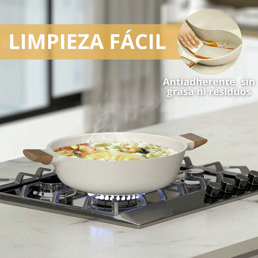 TasteSplit: Sartén Doble Sabor para Cocinar a tu Ritmo