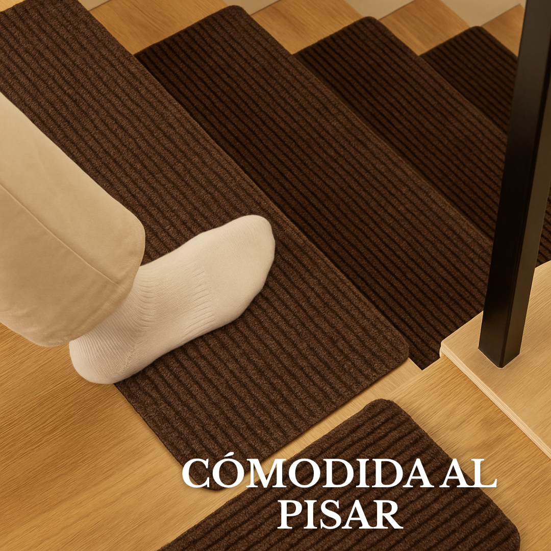 SafeStep™ – Alfombrillas Antideslizantes para Escaleras (Pack de 5)