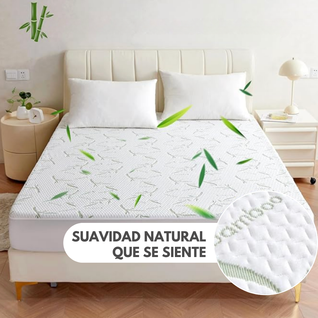 BambuGuard™ – Protector de Colchón Impermeable, Antiácaros y Transpirable