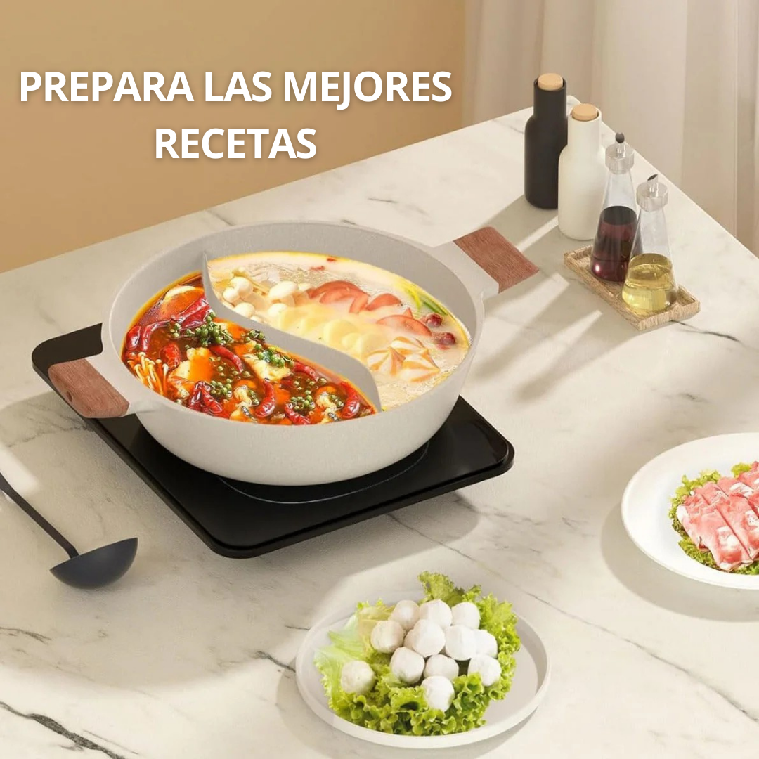 TasteSplit: Sartén Doble Sabor para Cocinar a tu Ritmo