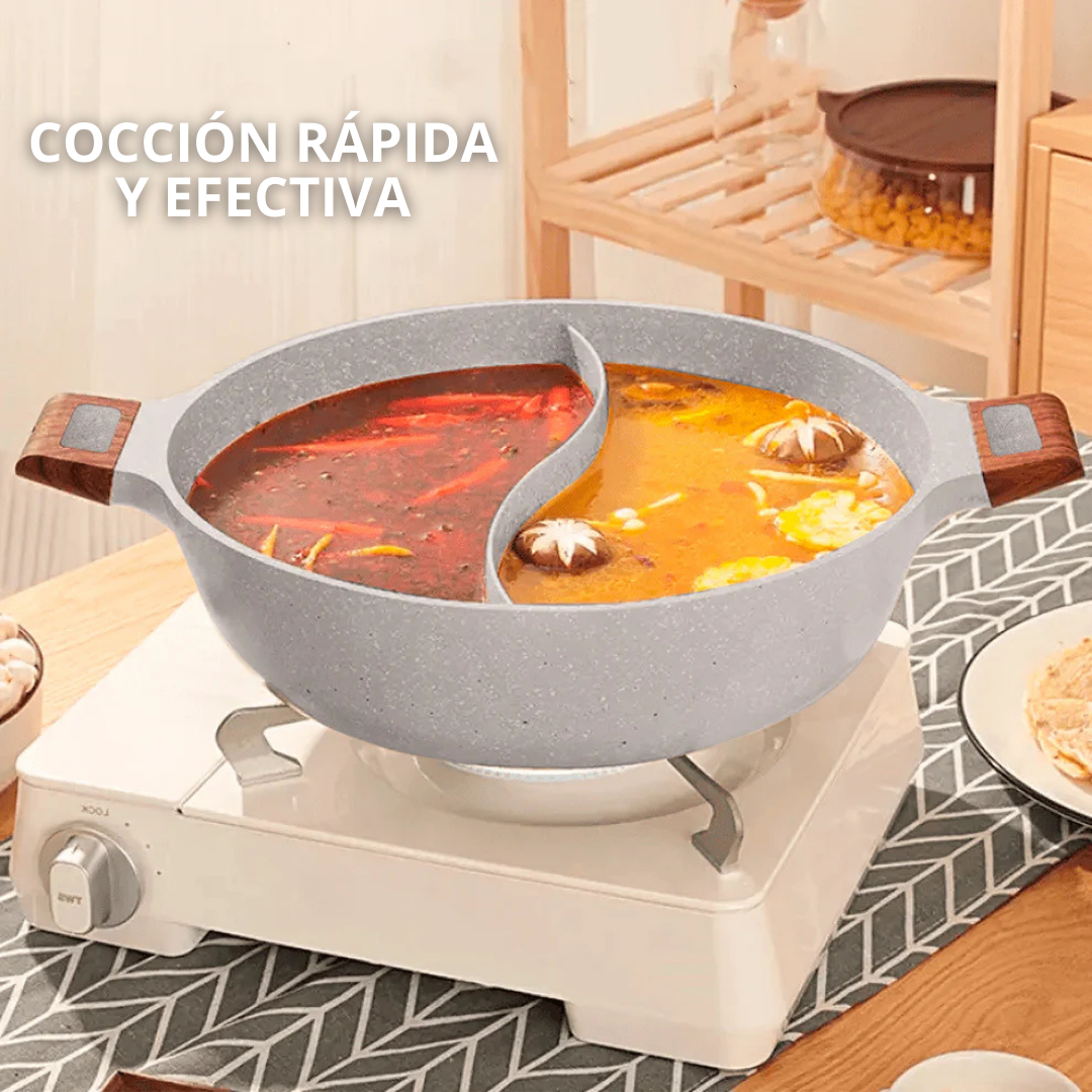 TasteSplit: Sartén Doble Sabor para Cocinar a tu Ritmo