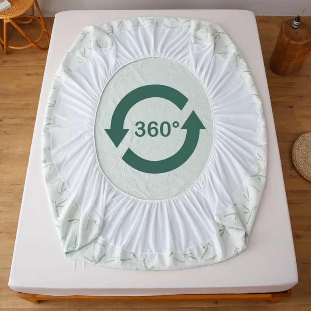 BambuGuard™ – Protector de Colchón Impermeable, Antiácaros y Transpirable
