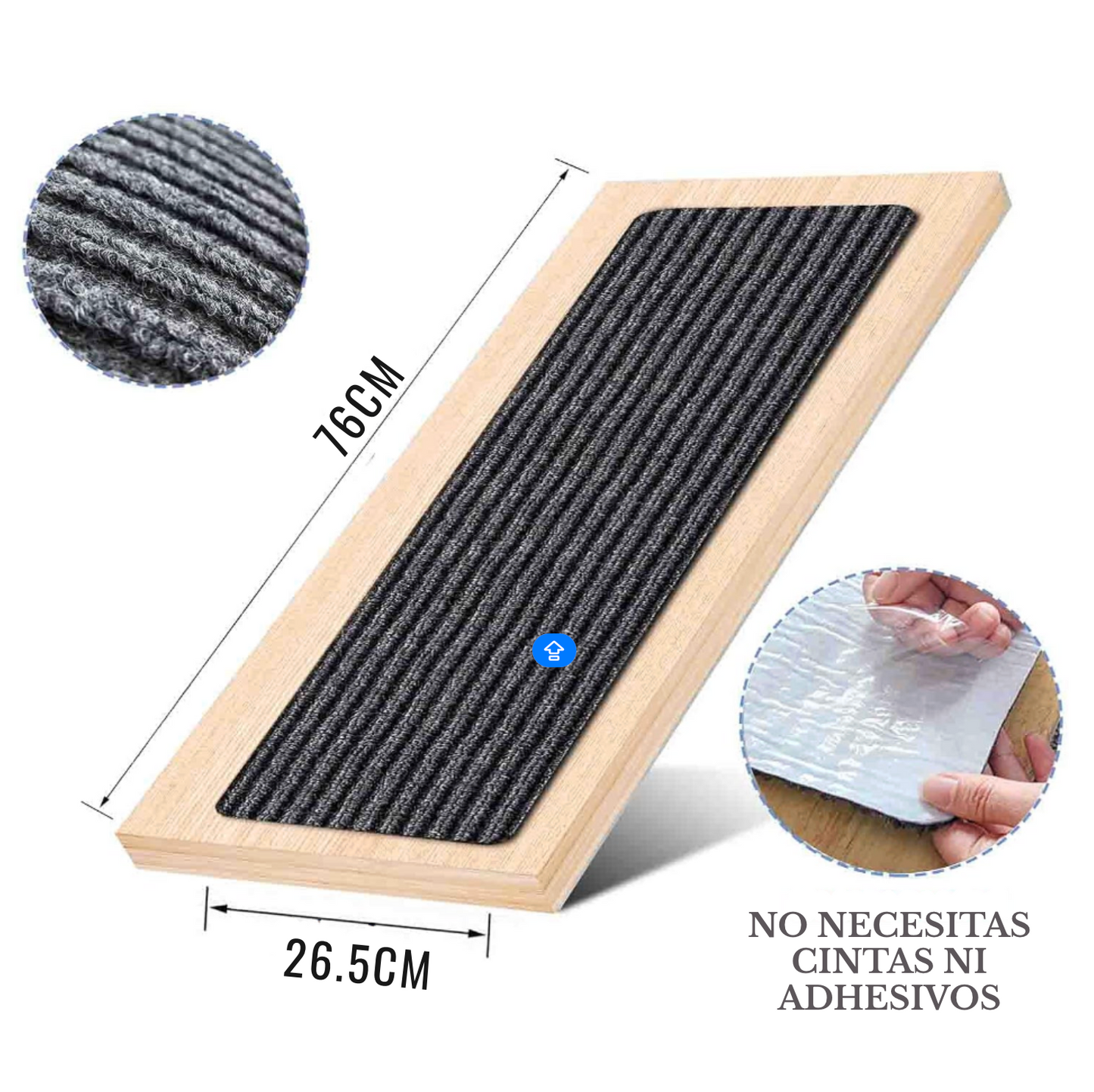 SafeStep™ – Alfombrillas Antideslizantes para Escaleras (Pack de 5)