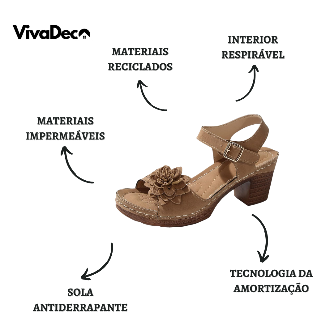 Amelia | Sandalias florales de mujer