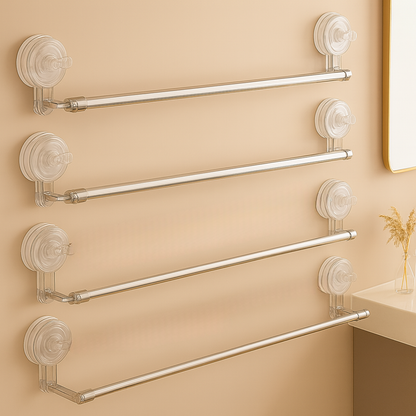 FlexiRack: Toallero Extensible Sin Taladro