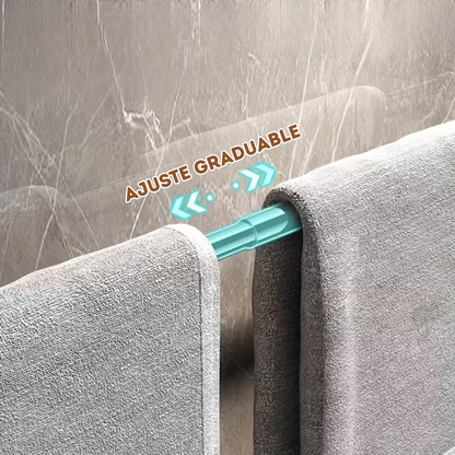 FlexiRack: Toallero Extensible Sin Taladro