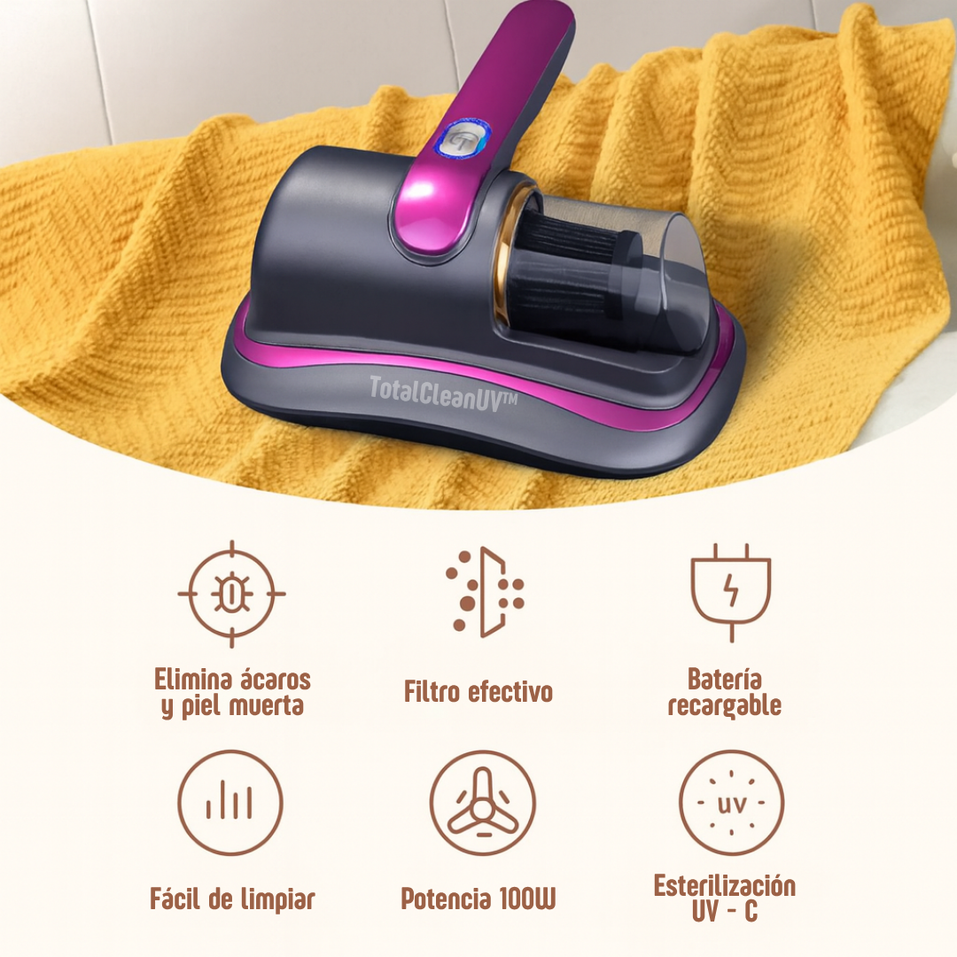 TotalClean UV: Aspirador Antibacterias con Luz Ultravioleta