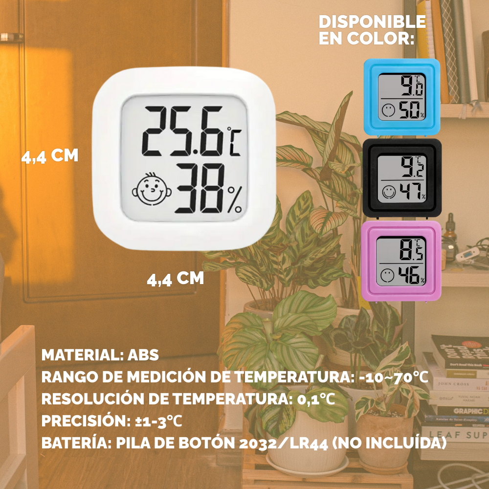 ClimaCheck™ | Termómetro e Higrómetro Digital Portátil