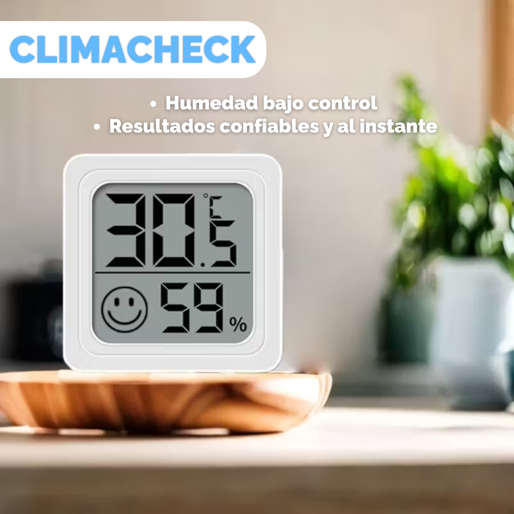 ClimaCheck™ | Termómetro e Higrómetro Digital Portátil