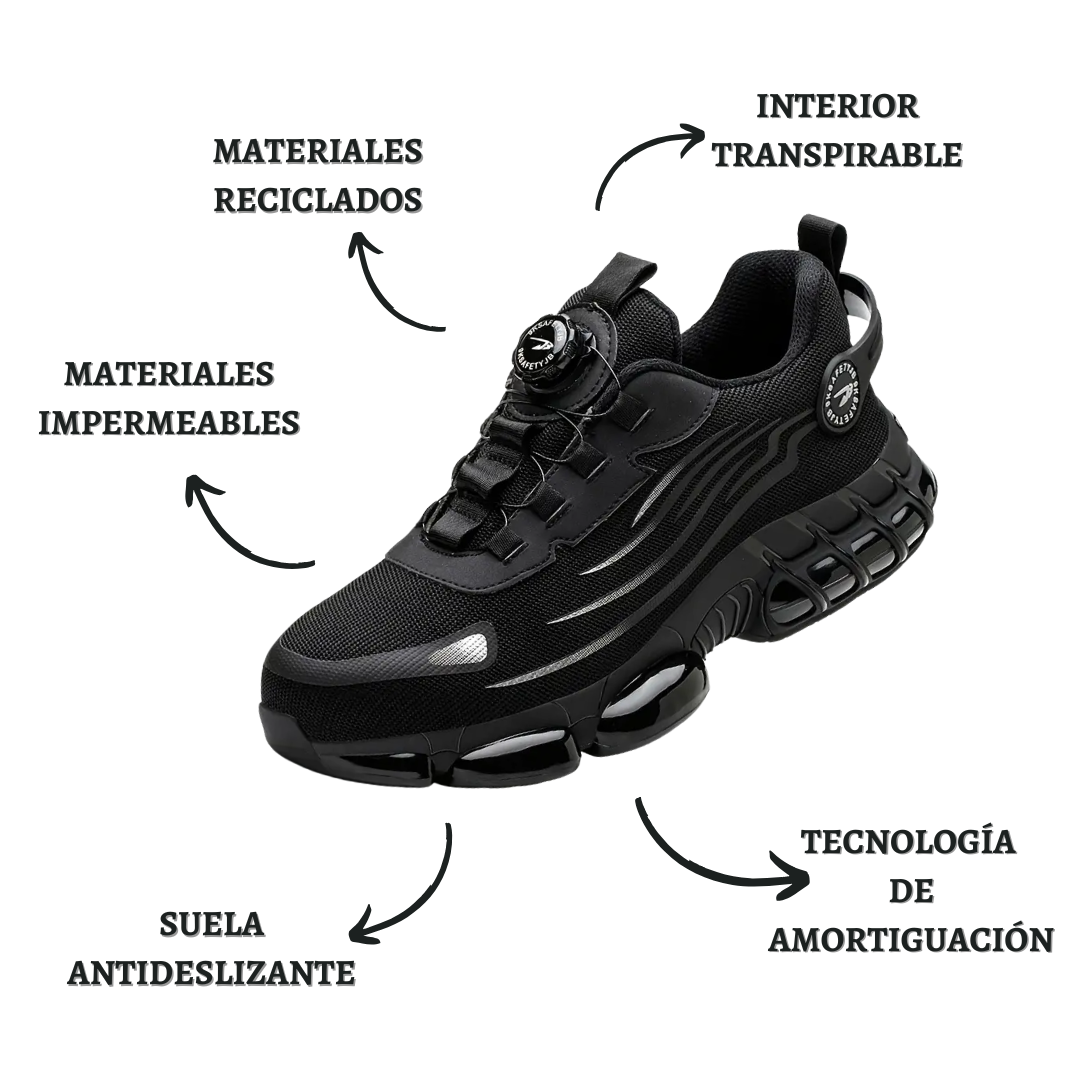 SegurStep™ – Zapatilla de Seguridad S3 con Cierre Rápido por Dial