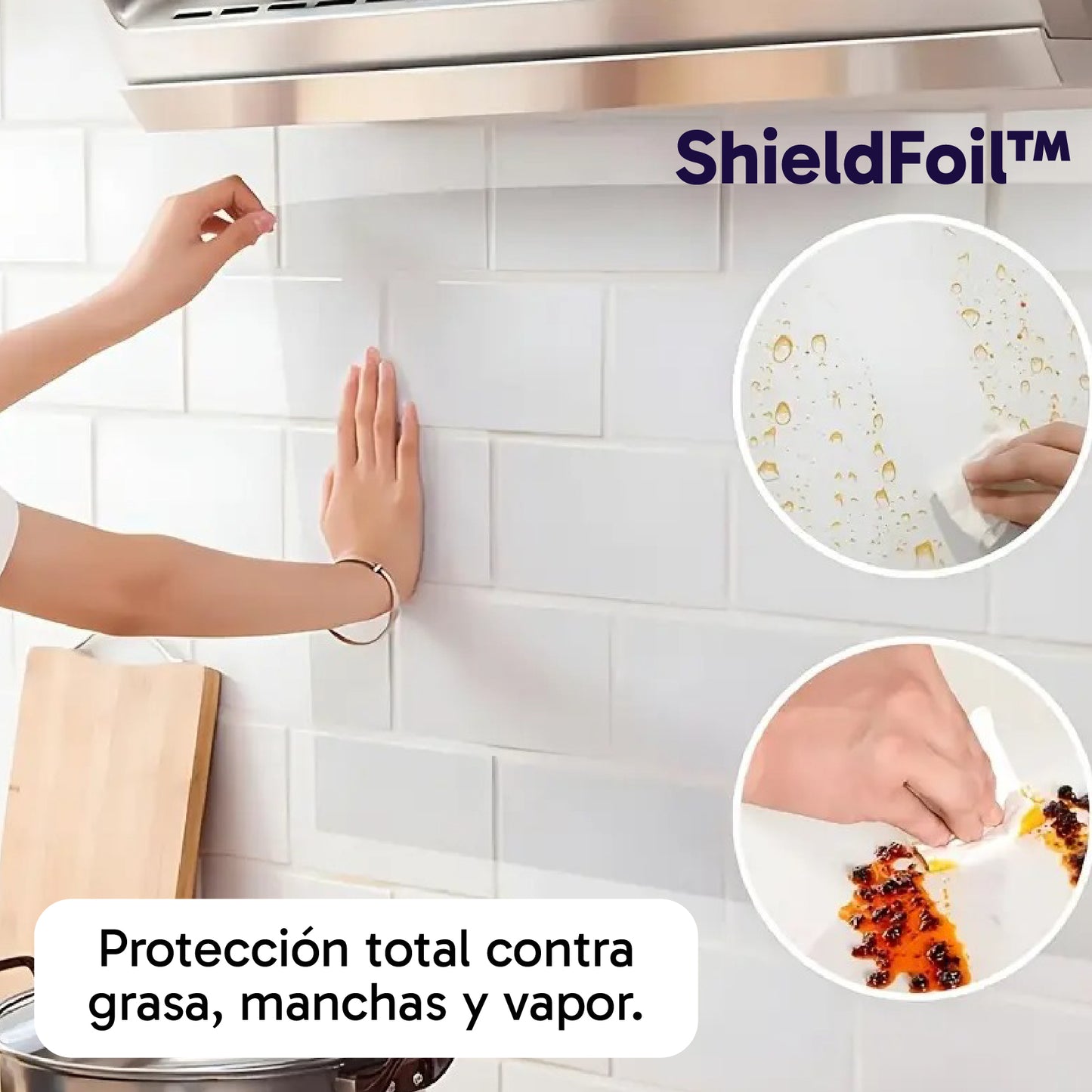 ShieldFoil™ | Protector Antisalpicaduras Autoadhesivo de Alta Resistencia