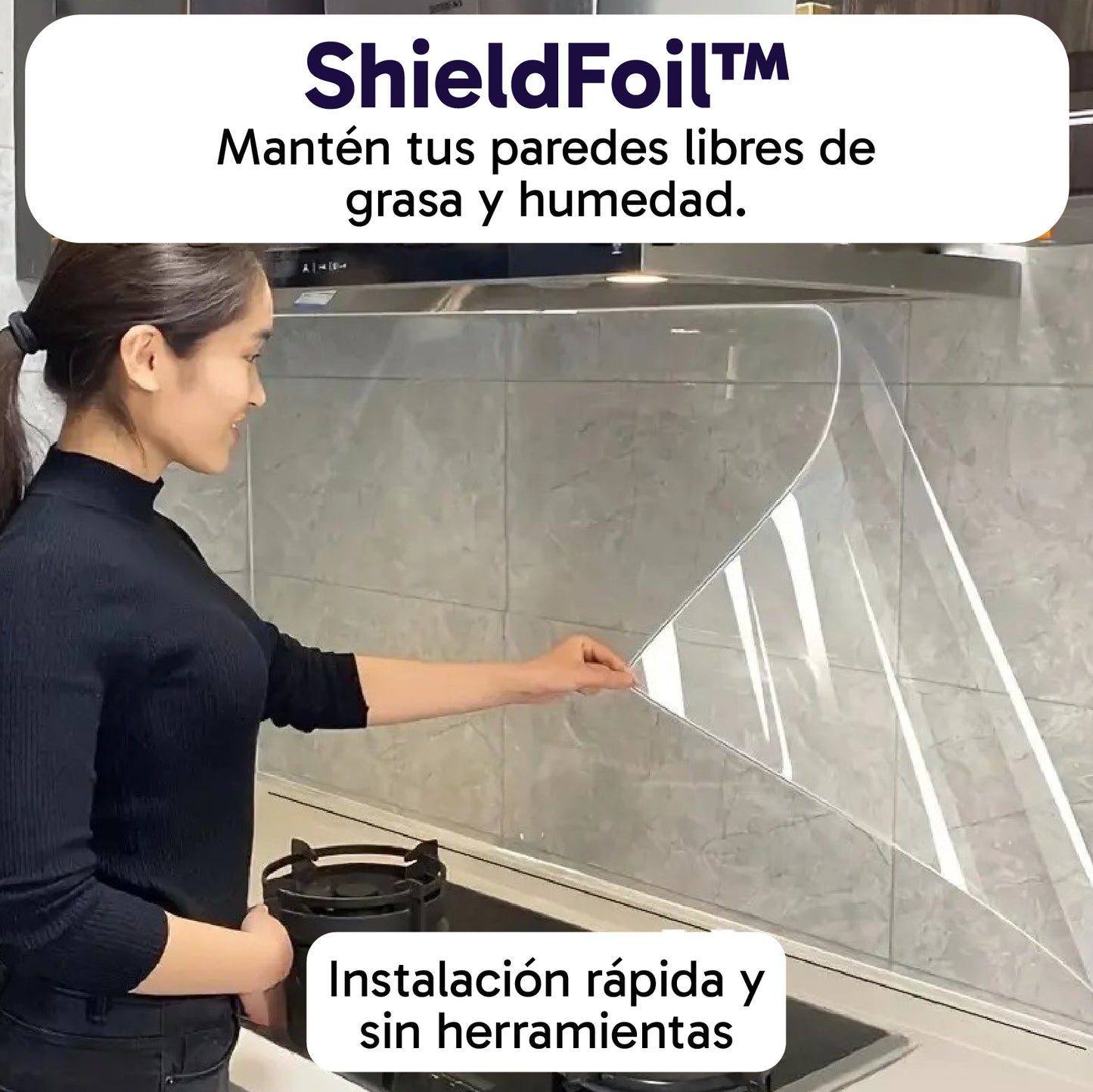 ShieldFoil™ | Protector Antisalpicaduras Autoadhesivo de Alta Resistencia
